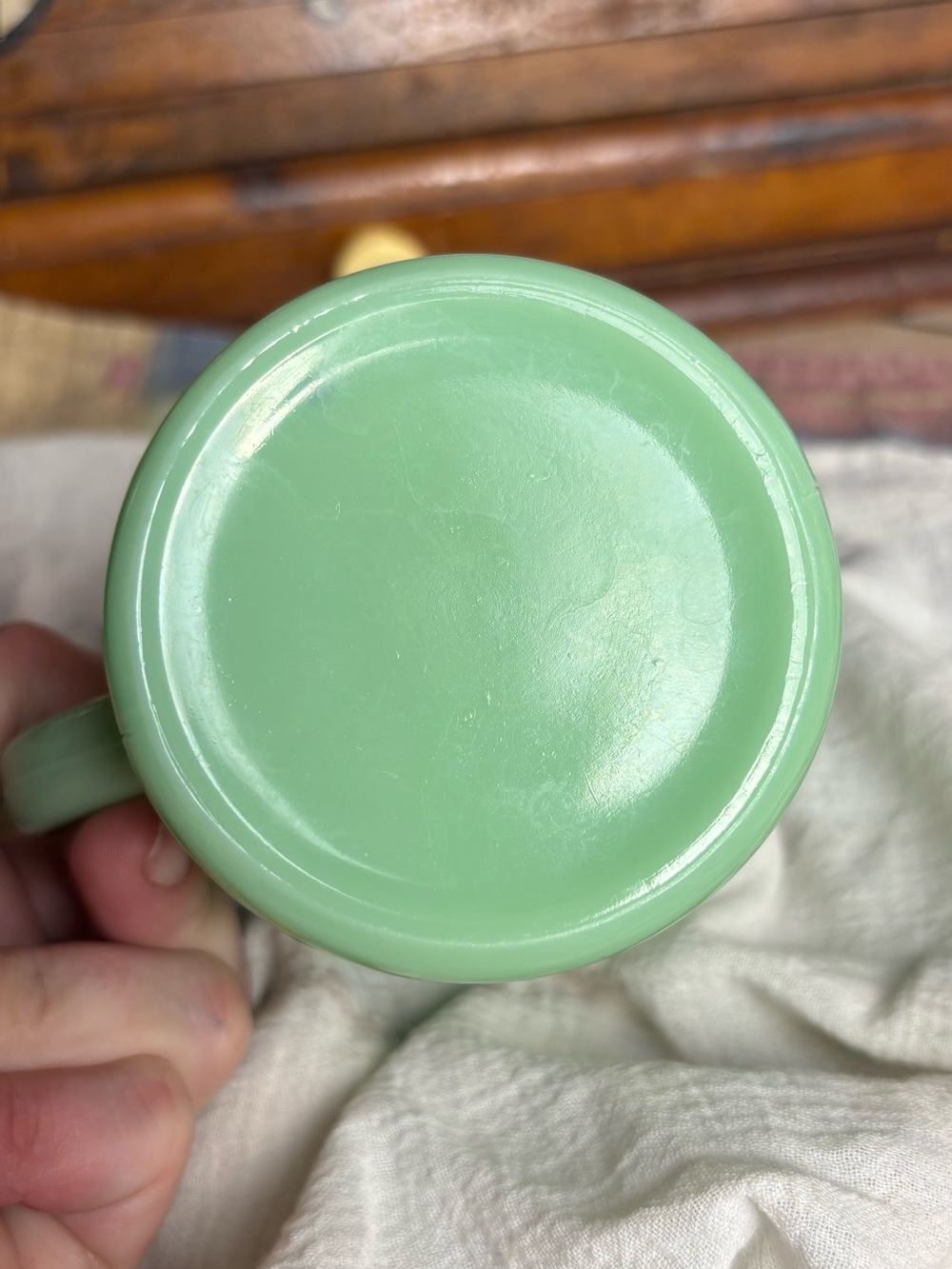 Vintage Jadedite 1cup measuring cup - Picture 3 of 3